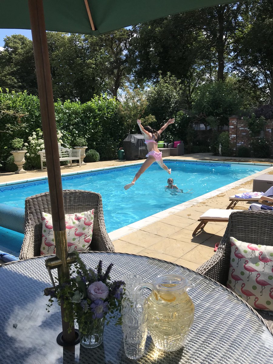 theFamilySK's tweet photo. Having a #splashing time! #swimmingpool #summerfun #water #mygirls #summerholidays #summerfun #noclockwatching #happytimes #waterbabies #poolfun #lazypooldays #starjump #keepingcool #luckygirls #soonbecocktailhour 🍹🤪 https://t.co/H8abfpu4Xa