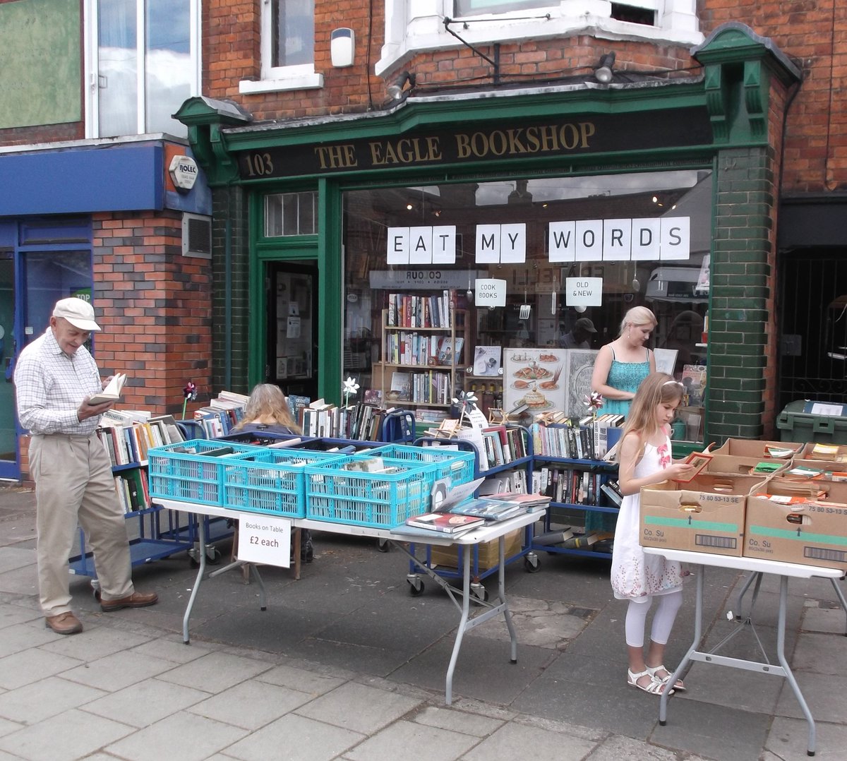 And just in case you were wondering how else we differed from Amazon (see post below) here is a picture of our shop taken 5 minutes ago. #realbookshops