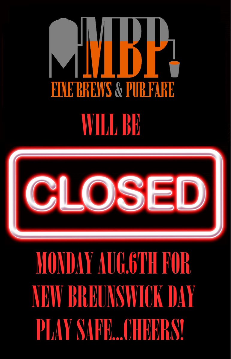 @mamasbrewpub_  closed for N.B. Day #longweekend #playsafe