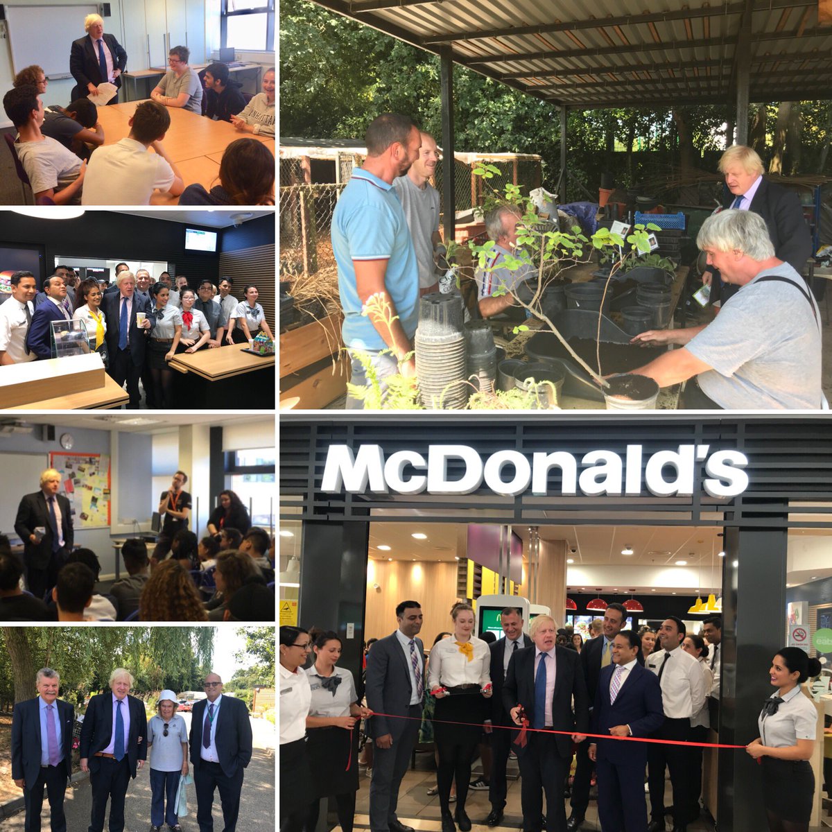 Boris Johnson On Twitter Busy Day In Uxbridge South Ruislip Yesterday Opened Newly Refurbished Mcdonaldsuk In Intuuxbridge Congratulated Rural Activities Garden Centre On Win At Hampton Court Flower Show Joined
