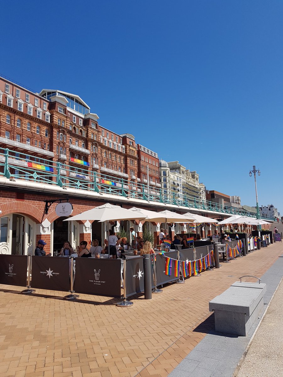 Love_Brighton's tweet photo. We love seeing the city get dressed up for @PrideBrighton #brightonpride https://t.co/fkkUDSiXpz