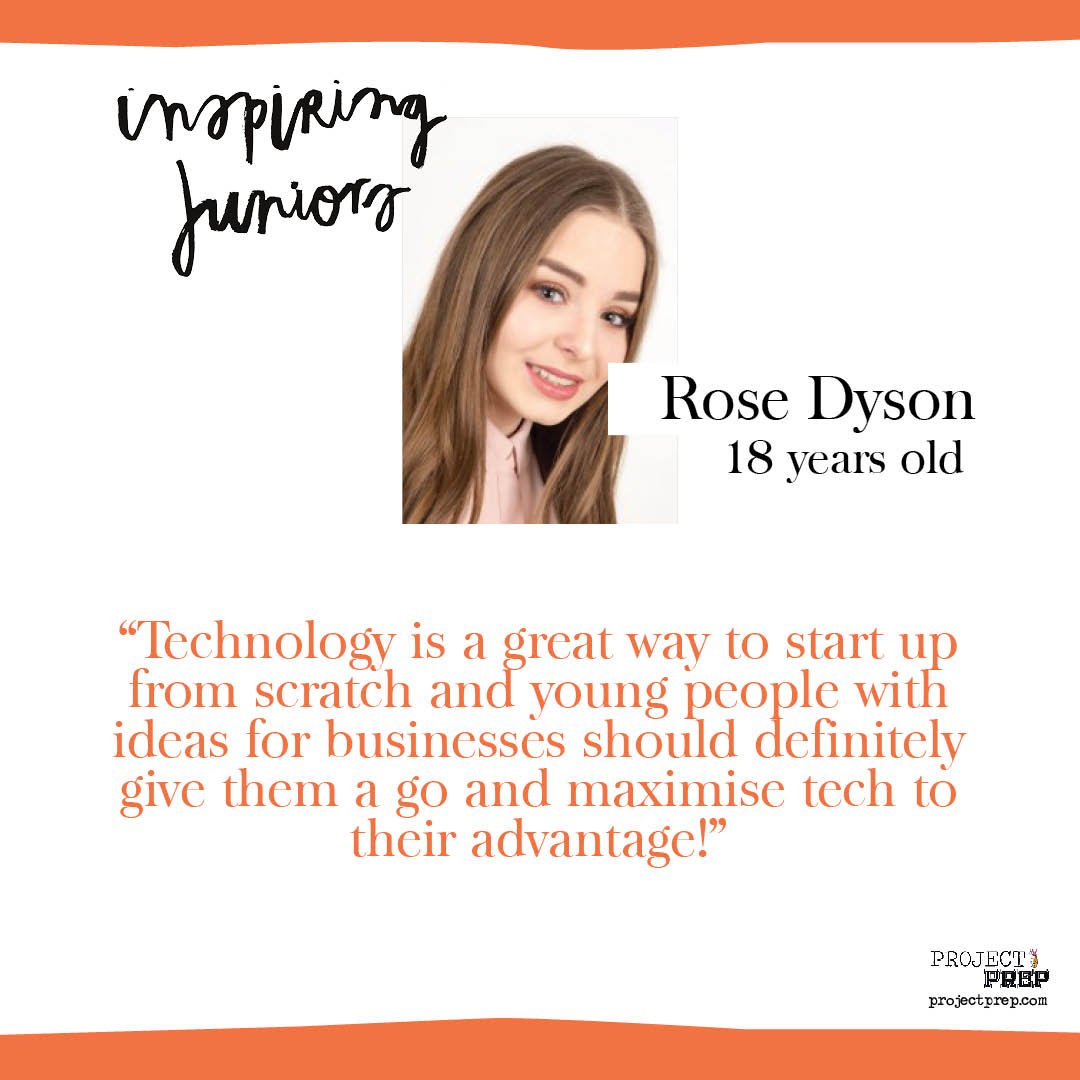 Preptheproject's tweet image. 👩‍💻💄 Founder &amp;amp; CEO of @PuraCosmetics, learn more about #InspiringJuniors UK 2018 winner Rose Dyson&apos;s impressive story!

Read the full interview on our Project Prep blog 👉 projectprep.com/blog/2018/8/3/… #womenintech