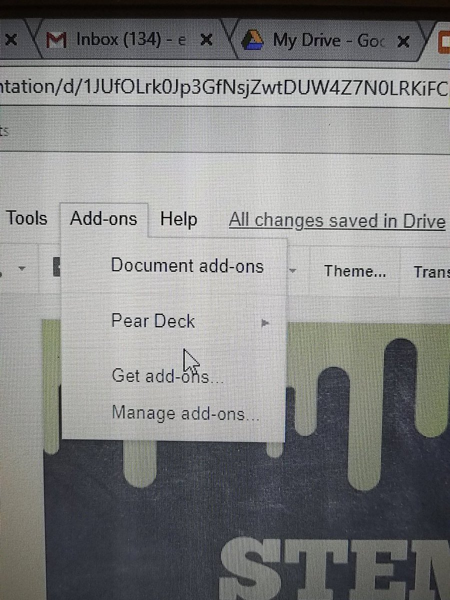 elannhhs's tweet photo. Love the Pear Deck add-on for Google Slides! #ccpsif18 https://t.co/Bm80OBIY9a