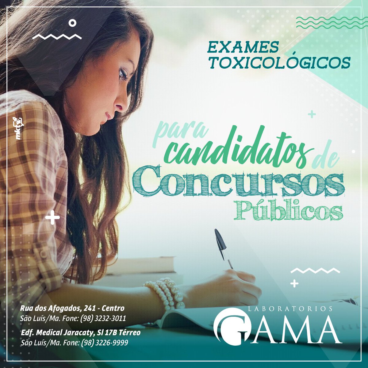 laboratoriogama's tweet photo. Exames toxicológicos de larga janela de detecção é obrigatório para renovação, emissão e alteração de categorias de CNHs C, D ou E e para motoristas de empresas nas contratação e desligamento destes profissionais em regime de CLT das mesmas categorias de CNHs.
#laboratoriogama https://t.co/wZ9ucBvZW4