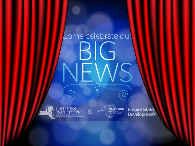 GriffissInst's tweet photo. Griffiss Institute and Empire State Development to Make Joint Announcement at Business After Hours https://t.co/rB3toq7yvv @GriffissInst @EmpireStateDev #GreatThingsAreHappening https://t.co/RHndLer2z4