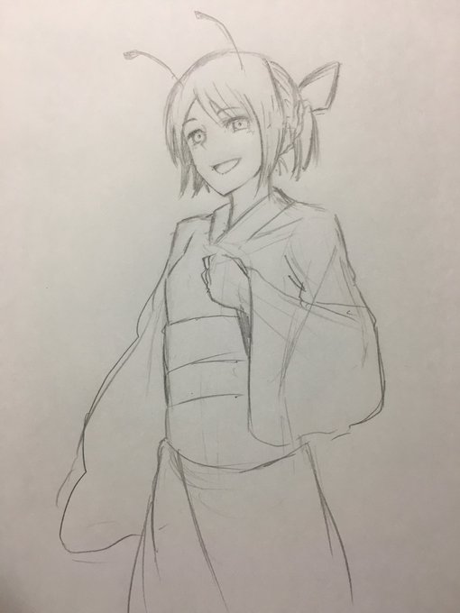 浴衣リグルさん
髪型変えたら誰だか分からんね… 