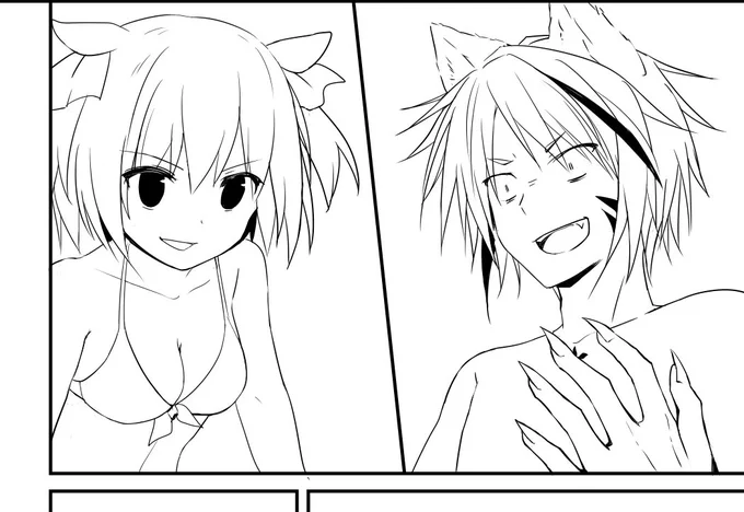 むすひちゃんと緋狩くんー 相変わらず喧嘩ばかりしてる… 