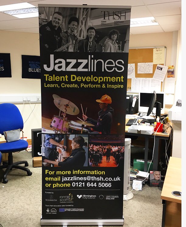 Very pleased with our new <a href="/THSHBirmingham/">THSH</a> Talent Development banner! @jazzlinesTHSH #newbanner #smellsgreat
