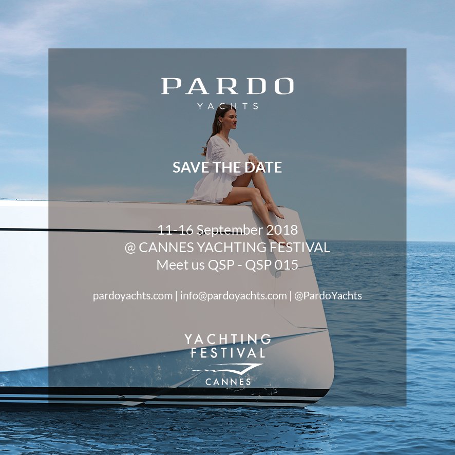 Preparations for Cannes Yachting Festival 2018 are in full swing, are you ready?
Pardo Yachts wishes you happy summer holidays ☀️

#pardoyachts #powerboat #cantieredelpardo #italy #lifestyle #madeinitaly #boating #vacation #italiandesign #boat #yacht #feelthepower