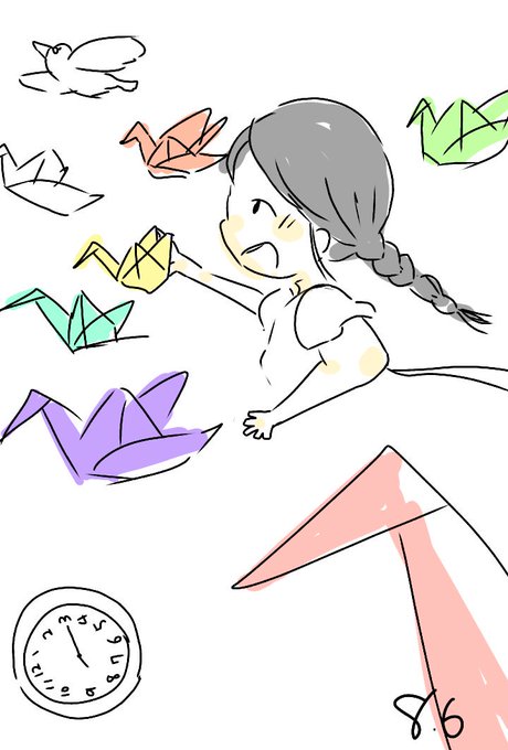 折り鶴のtwitterイラスト検索結果