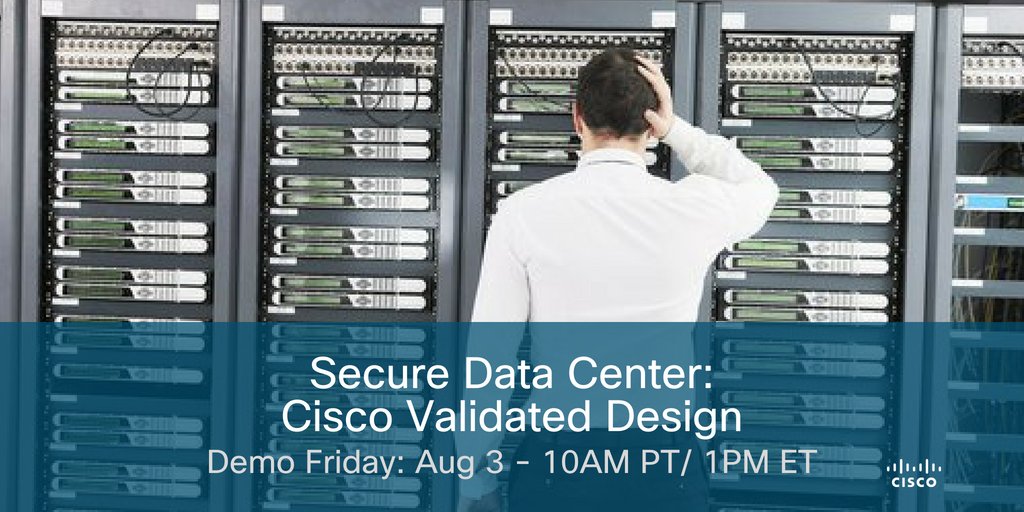 ciscoDC's tweet image. Secure workflows against threats using validated #SecureDataCenter designs. cs.co/6012DtHBs