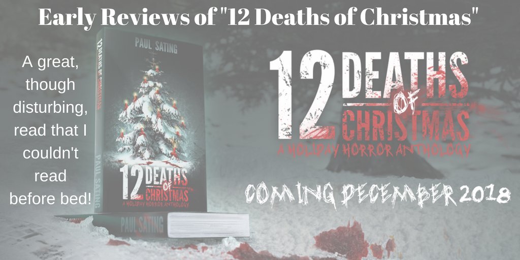 Are you ready for more horror?

Early praise for my 2nd novel, "12 Deaths of Christmas," a holiday horror anthology.

#anthology #horror #horrorbook #author #book #books #booklover