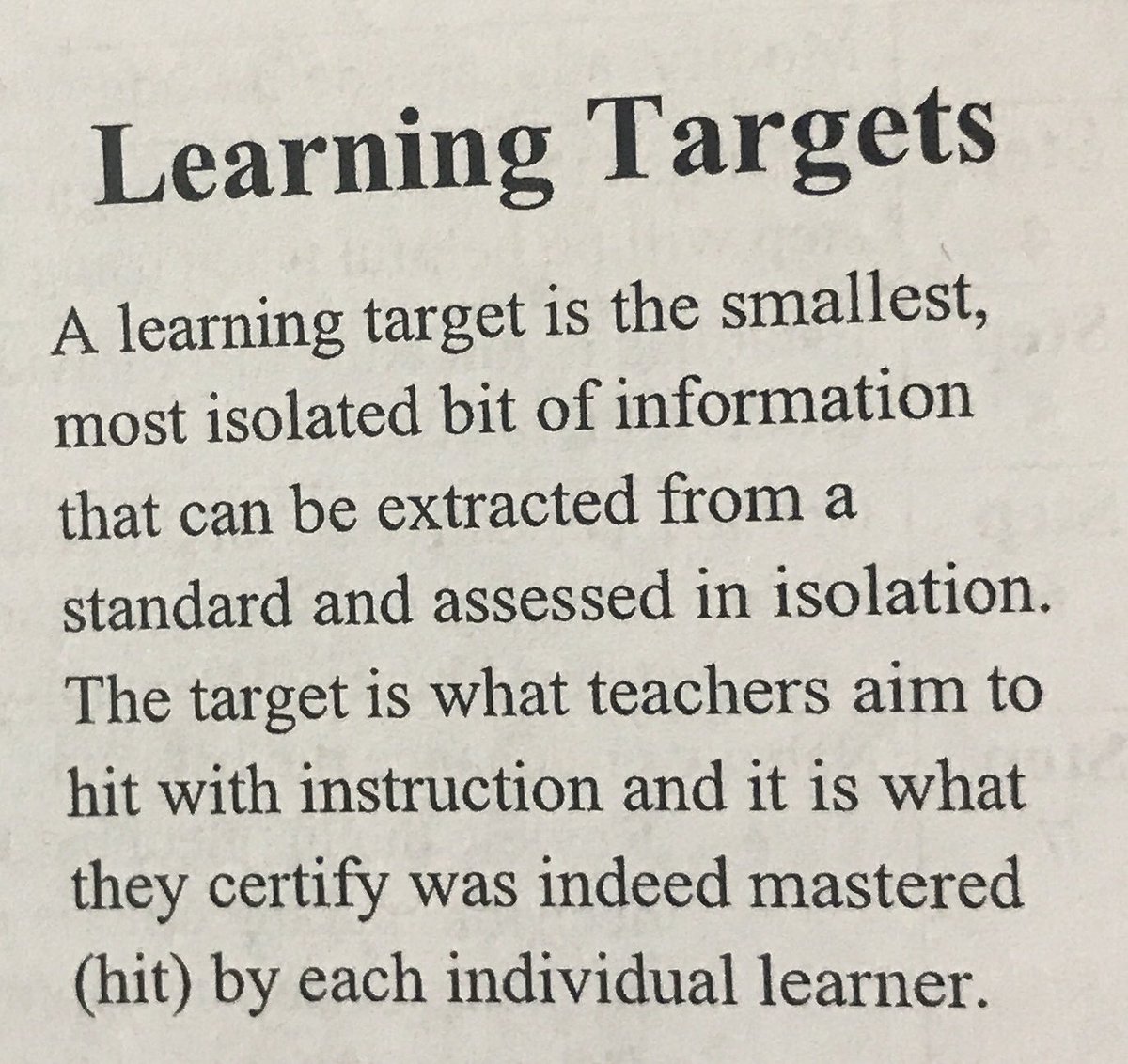 Angelhollinger's tweet photo. Learning Targets in the classroom - #kindergoals #PLC4AR  #SEStribe https://t.co/AjXrvNOo9c
