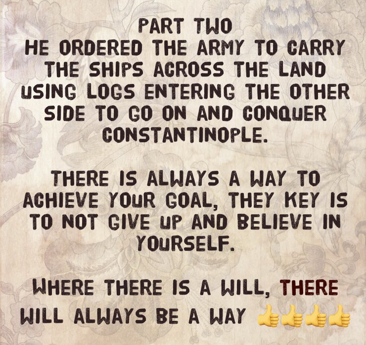 BeardEDucator's tweet photo. Conquest of Constantinople...Muhammad Al Fatih 

Never give up hope, there is always a way...👍👍

#elemchat #edchat #teacher #pypchat #pypshare #pblchat #21stedchat #histedchat https://t.co/8dfLovU36Q