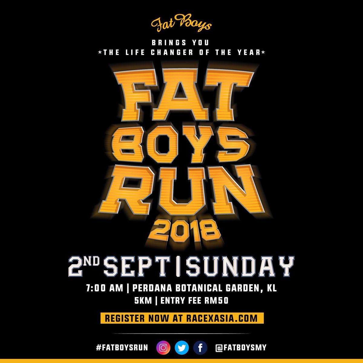 The ‘biggest’ :) run and life changer event of the year is here! Stay tuned for more info! #fatboysrun