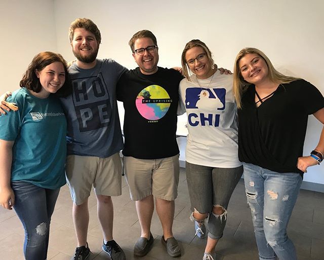 EvanSemanco's tweet photo. Hard to believe the summer is over for our awesome interns, so thankful for them and the team I get to do student ministry with! https://t.co/Q4LUTph3Ol https://t.co/Sa27sOZRlW