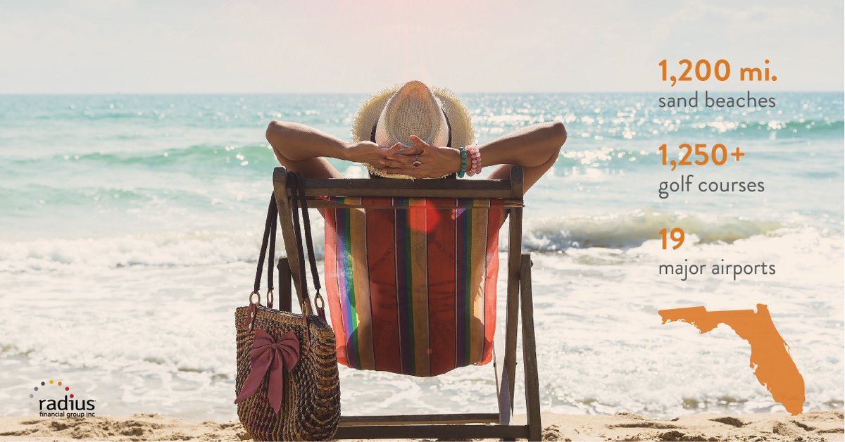 Florida attracts millions of visitors each year and is a hot spot for vacation homes. But why not consider making the move full time? The Sunshine State is a great place to live – and here’s why! #Florida #Home #Mortgages radiusgrp.com/blog/consideri…