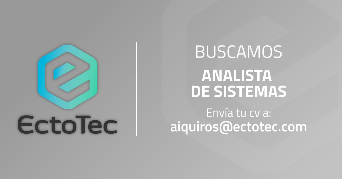 EctoTec's tweet image. ⚠️Hola #Monterrey y #CDMX ⚠️En #EctoTec estamos en busca de talento 👨‍💻👩‍💻 Te invitamos a postularte por esta vía o al correo que se indica en las imágenes. ⬇️⬇️⬇️

#Empleo #BolsaDeTrabajo #DesarrolladorWeb #AnalistaDeSistemas #DesarrolladorOracle #Vacantes