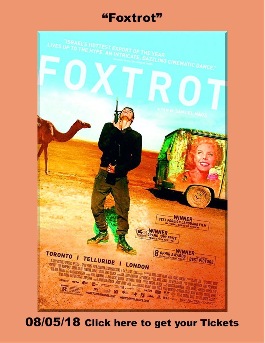 MVSummerInst's tweet photo. Join the Martha's Vineyard Summer Institute this coming Sunday, August 5, 2018 at 7:30 PM as we present the film - Foxtrot.  Get your tickets at https://t.co/GYx7YnfiXM https://t.co/q9bTpsDqiQ