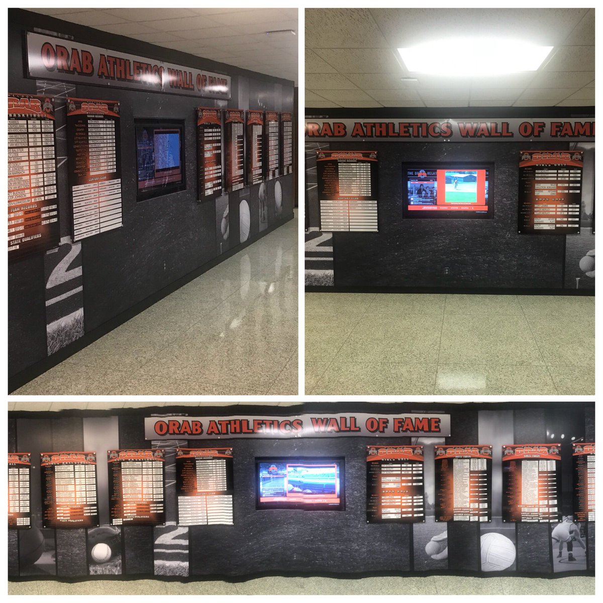 VarsityGroupDSM's tweet photo. The new 55” TouchPros at @sheldonschools is all ALL CLASS! They took their time and did it the right way...constructing a complete new look to celebrate their accomplishments! We are proud to partner with such a tradition rich school. @MrMaassenSHS @OrabsAD https://t.co/CeKIZjbBi9