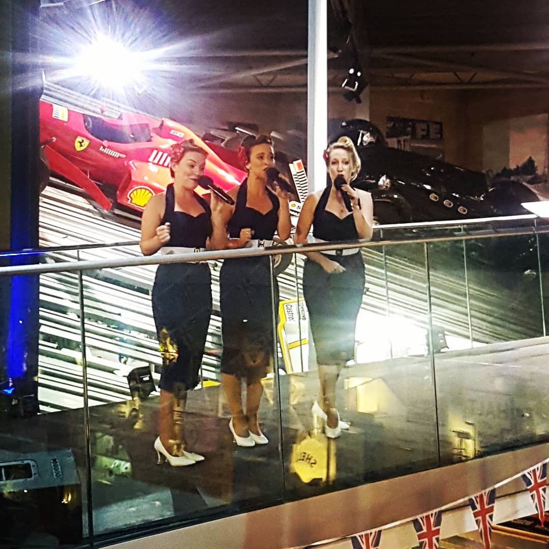 Fantastic corporate event last weekend in the National Motor Museum #sunseeker #corporate #dinner #entertainment #jazzandthetonics #elleandthepocketbelles