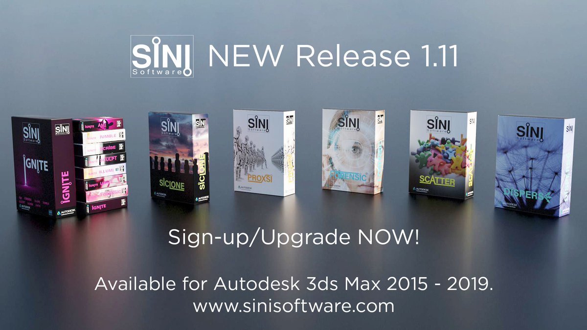 SiNi_Software's tweet photo. SiNi Software release 1.11 available now from @bluegfx #3dsMax #3dplugins https://t.co/TJqZtqgrRt