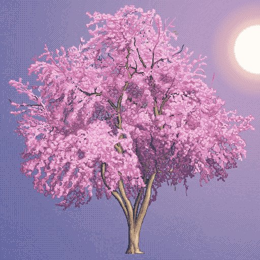 ShieldsStuart's tweet photo. More life for the background! As much as I love working on robots and death-machines (who wouldn't), drawing nature's been a nice change of pace. Also purple is great. @FridgeDoorGames #pixelart #Trees #wildlife #Nature #gamedev #indiedev #TeslaTales https://t.co/SFGX4J89j8