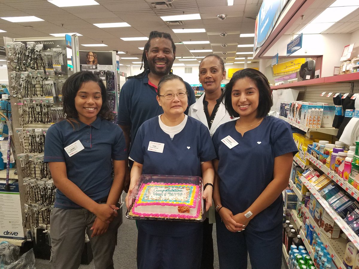 Congratulations, Yoon, for 30 years with CVS!! Your dedication is appreciated! #1498 making huge strides in WeCare and Patient Care!