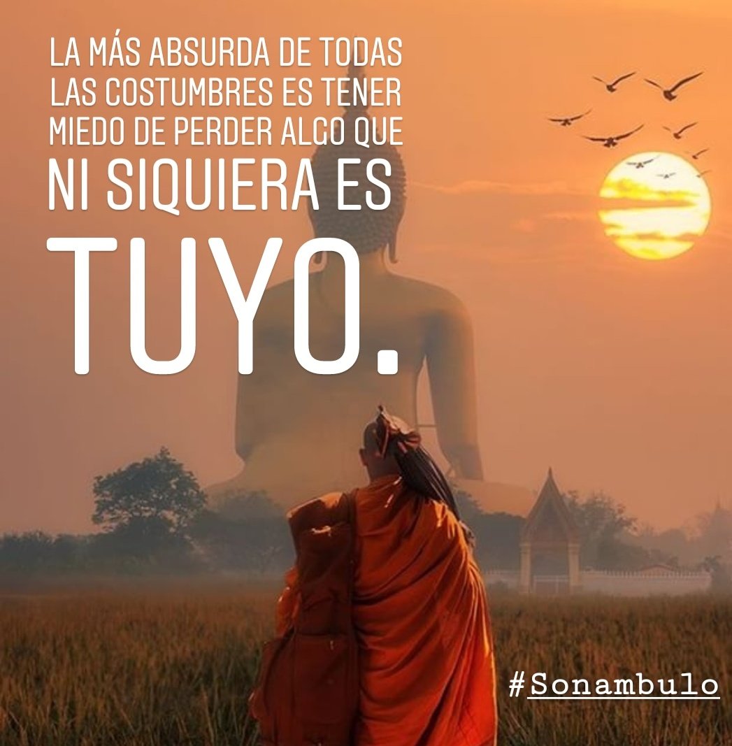 Sonambbulo's tweet photo. Nada es nuestro, nosotros pertenecemos a un todo. #Sonambulo #RT #BudaTest #ViernesDeGanarSeguidores https://t.co/xRlhrxMws5