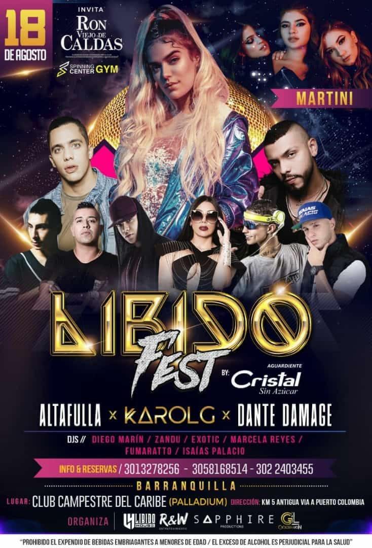 GustavoFrancon's tweet photo. 18 de Agosto #LibidoFest Karol G junto a los mejores DJs de Colombia .. vamos??? https://t.co/4kY79sFSU8