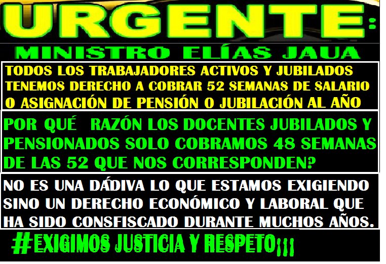 pablorangel_fvm's tweet photo. #JubilaciónYPensiónEsUnDerechoIrrenunciable así está consagrado en el artículo #80Constitucional,cuando se le niegan 4 semanas de pensión de las 52 correspondiente se está violando este principio constitucional #ExigimosRespetoYJusticia #jubiladosExigenPago28Dias a @JauaMiranda https://t.co/CvHnCx8Hkq