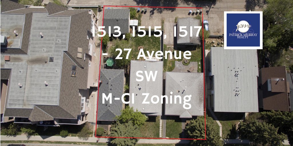 1patrickmurray's tweet photo. 3 Calgary inner city properties for sale as a package. M-C1 zoning. Combined 100’ of frontage. Coldwell Banker Mountain Central #yyc #calgary #calgaryrealestate #patrickmurrayrealty #yycbuzz #yyctoday #yycluving #builders #developers https://t.co/KzosQiCIt2