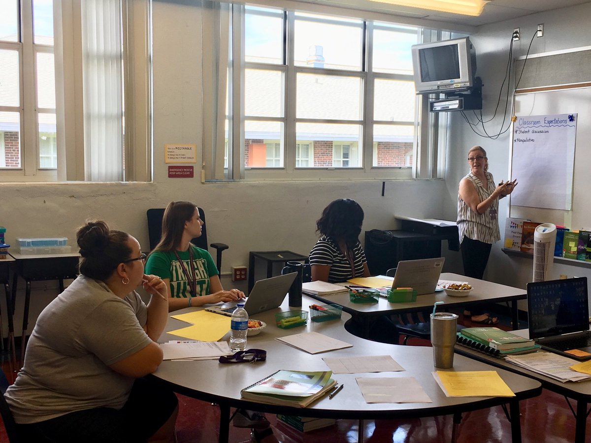 Today we took flight with our first, grade level specific PD and planning session!  WooHoo 🎉So excited to work with these amazing educators!  🐝💜#takeflight