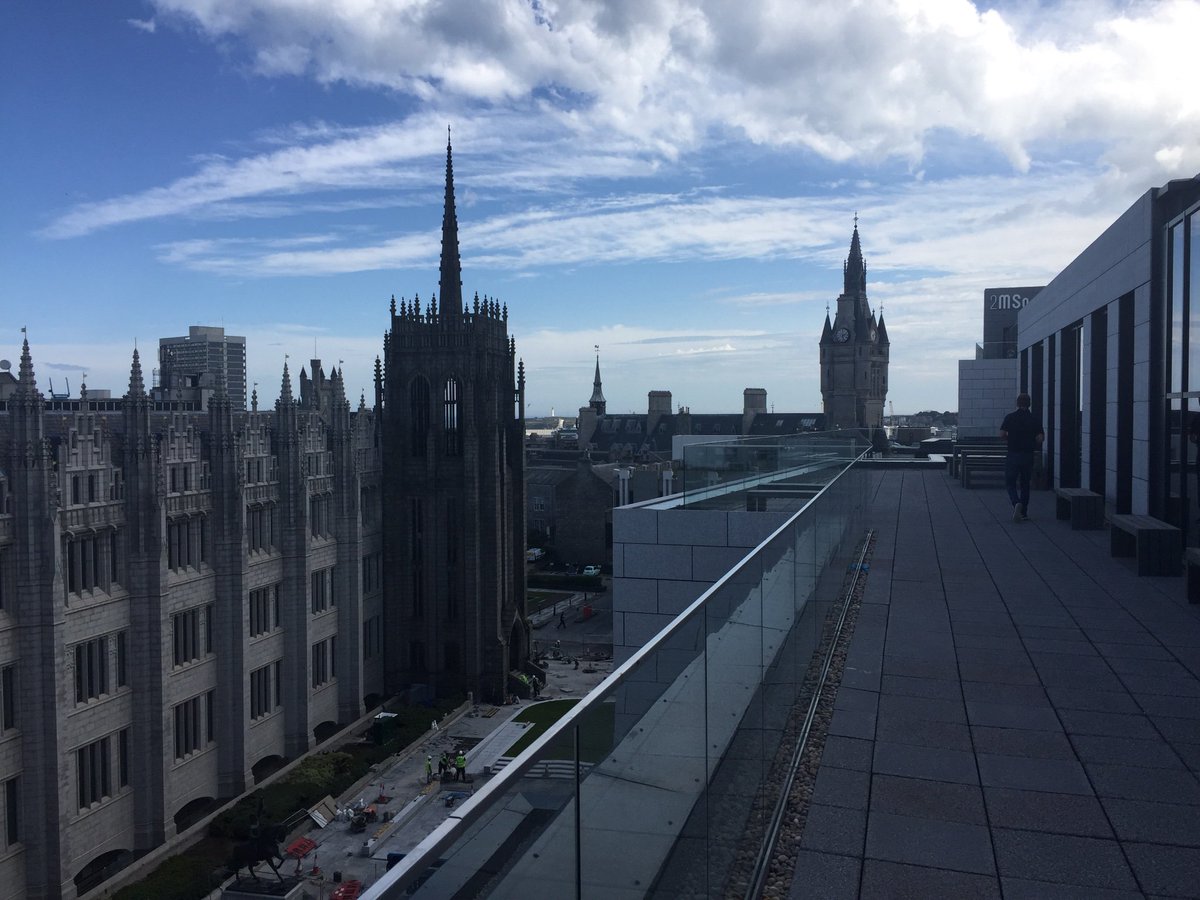 Great to be back in Aberdeen, and what a building to be in. Thanks for the tour of @MarischalSq <a href="/derrenm/">derren mcrae</a>