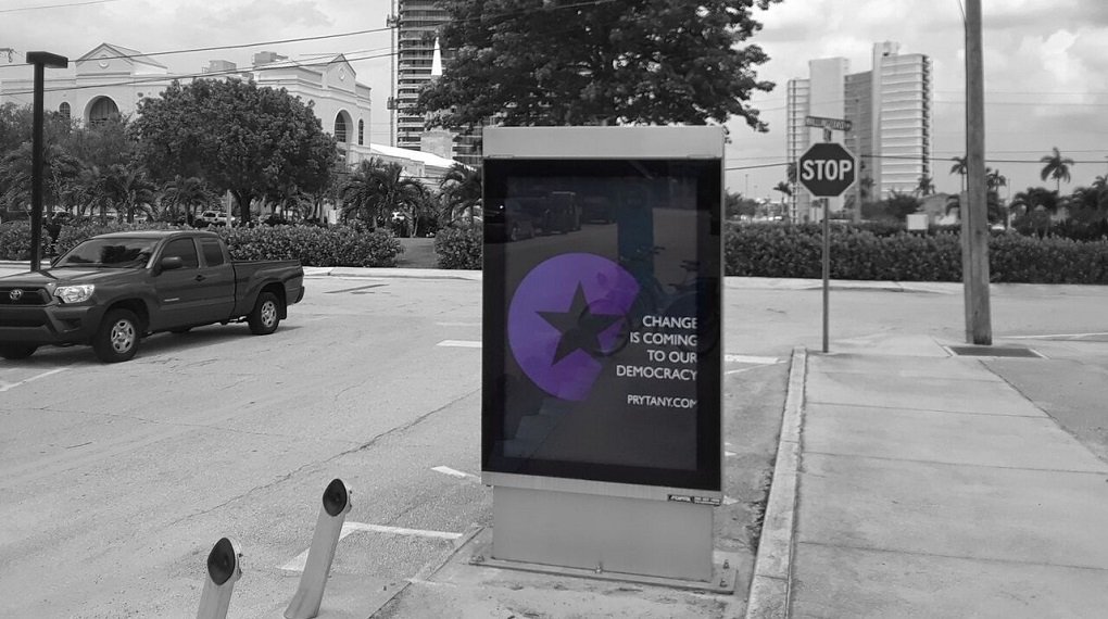 capitoloutdoor's tweet photo. The countdown continues...Change is coming to our democracy.
#Prytany is #ooh on #adpanels in #WestPalmBeach. #thePrytany #westpalmbeach #GoWherethePeopleAre @thePrytany https://t.co/IhQtxZxUaU https://t.co/zukY3zItnk
