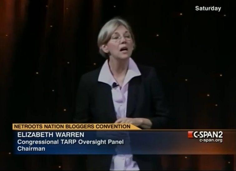 HowardMortman's tweet photo. ON THE LEFT: Elizabeth Warren
 addresses @Netroots_Nation July 24, 2010

ON THE RIGHT:  @SenWarren addresses #NN18 #NetrootsNation2018 right now https://t.co/DNJjI8DpW6