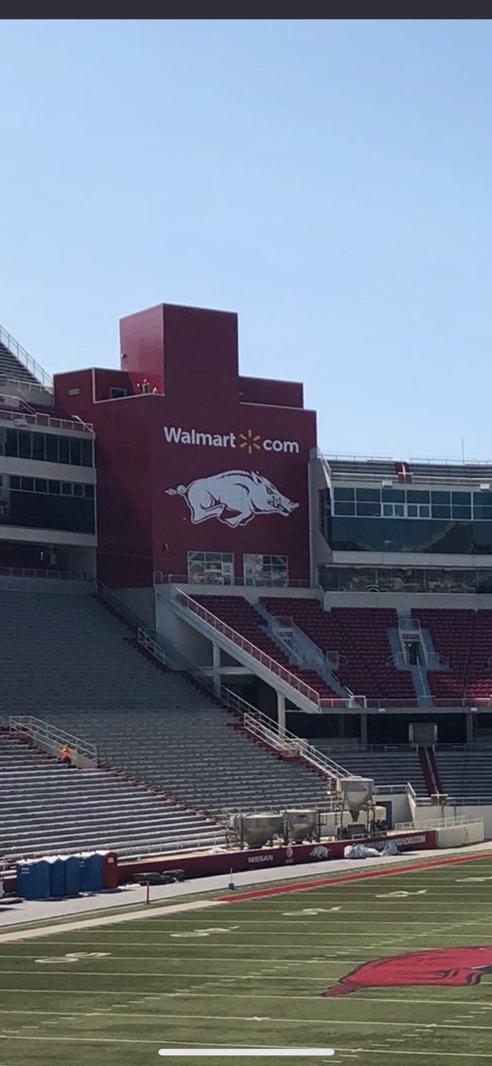 Franq_g's tweet photo. ⁦@ArkRazorbacks⁩ ⁦@Walmart⁩  I understand the business of college sports but this is just gross. As a season ticket holder and ⁦booster it makes me a bit embarrassed. https://t.co/e2PsjUOmng