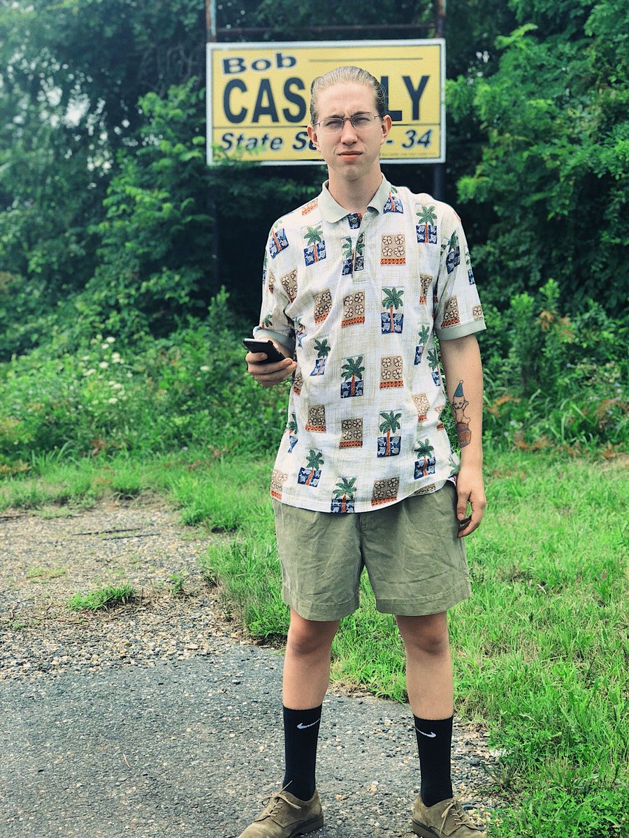 liv_nystrom's tweet photo. played a fun game todayโWho can come up with the worst outfit for the other at the thrift store #roadrtrip https://t.co/LU6XHX7n4P