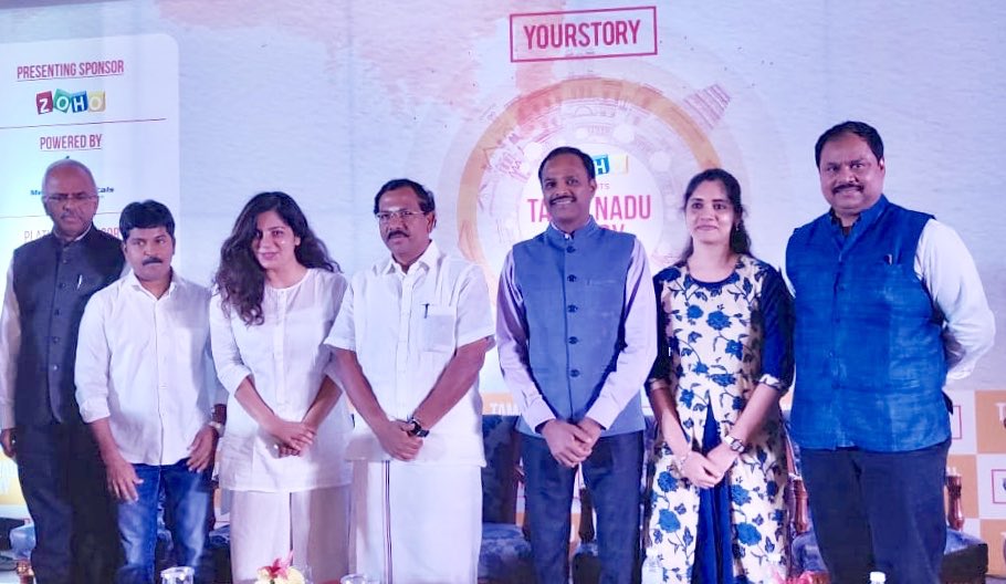SharmaShradha's tweet photo. Thank U Tamil Nadu &amp; to all, each of you, 500 who came and supported the launch of Tamil  Nadu Story tonight. Thank you to honorable minister @mafoikprajan @velumania @ckknaturals @bharatmatrimony @Kuppulakshmi நன்றி சென்னை #Entrepreneurship #India #Chennai  💗💗💗 @YourStoryCo https://t.co/3fNwL3g0Ku