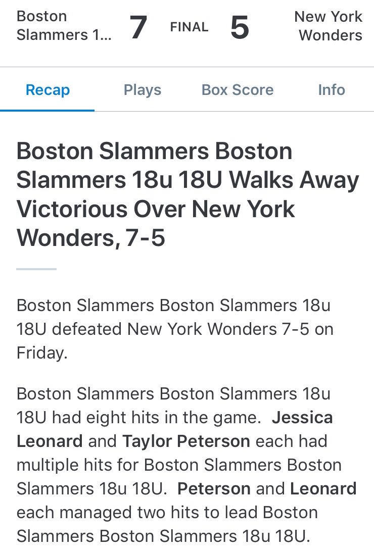Boston Slammers tweet media