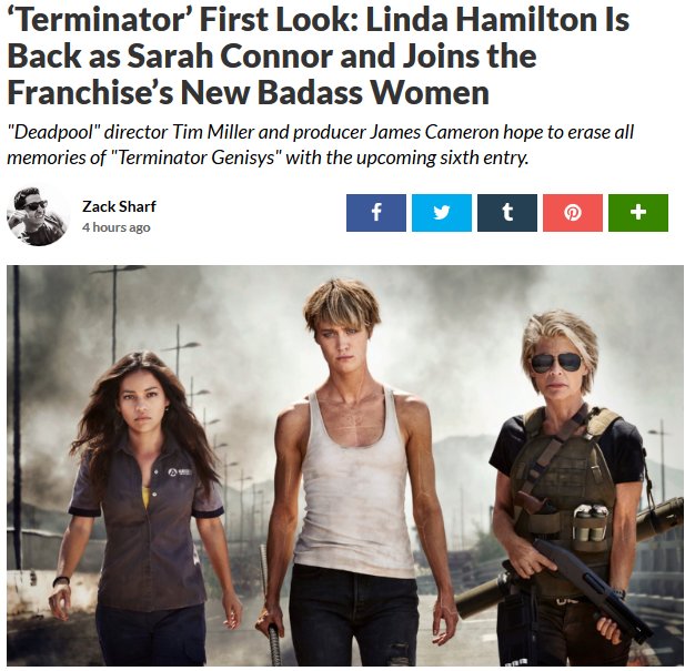 "Terminator First Look" by Zack Sharf