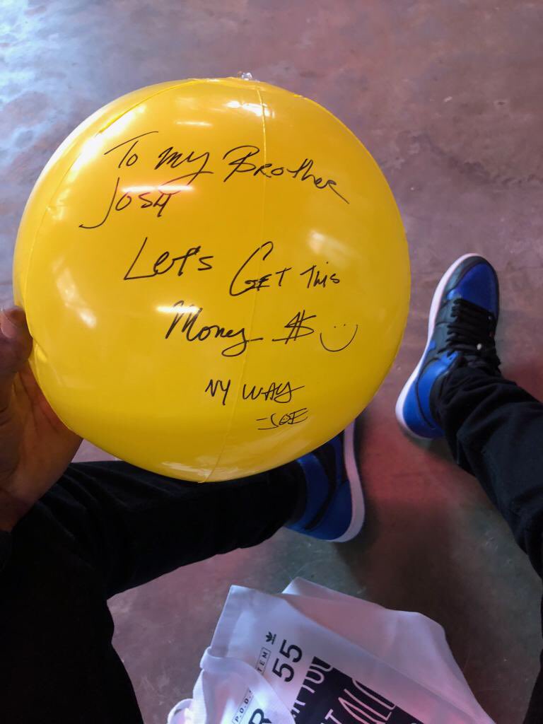 JoshBeFresh's tweet photo. 10yrs of being homies ✨✨✨😊 my brother deserves everything coming to him and more @JoeFreshgoods #SmileForUsBrooklyn #Factory55 https://t.co/DqdCxu1XTA