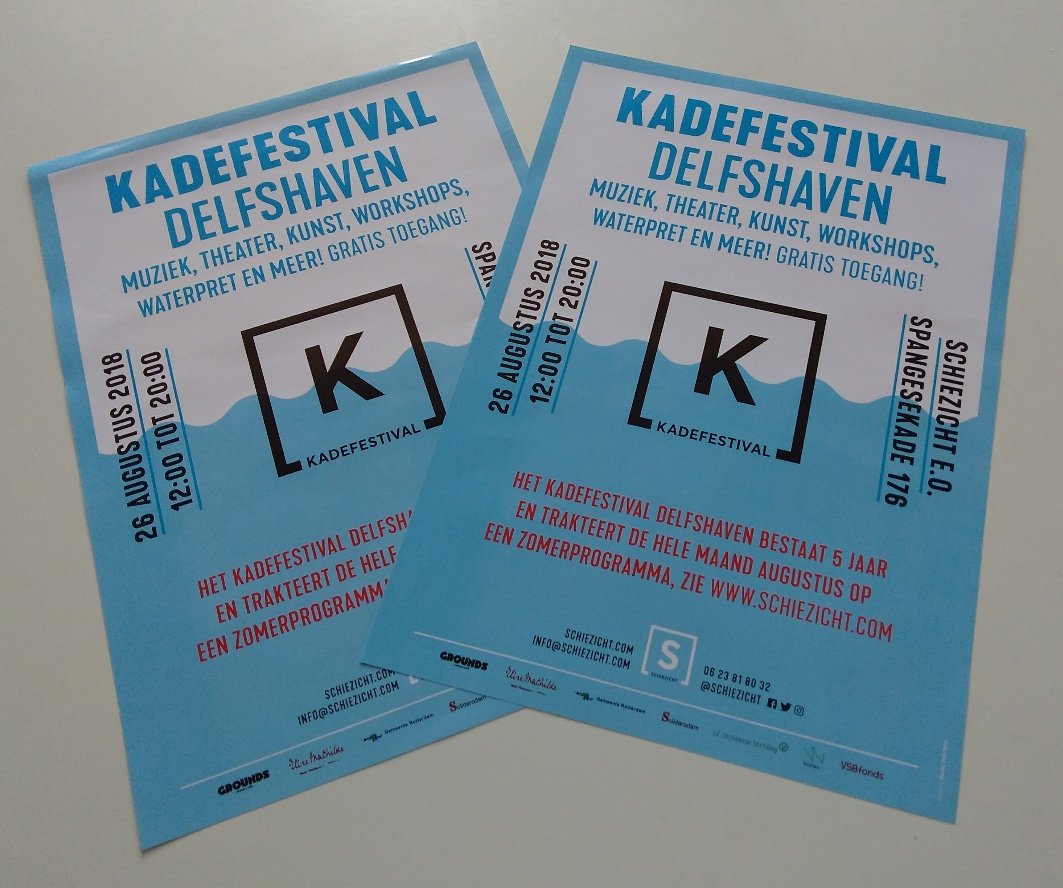 Schiezicht's tweet photo. Hoogtepunt van ons #Zomerprogramma is natuurlijk de 5e editie van het #Kadefestival op zondag 26 augustus van 12-20u aan de #Spangesekade #Delfshaven met weer fijne lokale programmering #Rotterdam #festival #BospolderTussendijken #supportyourlocals https://t.co/Mvf6Z685Ph