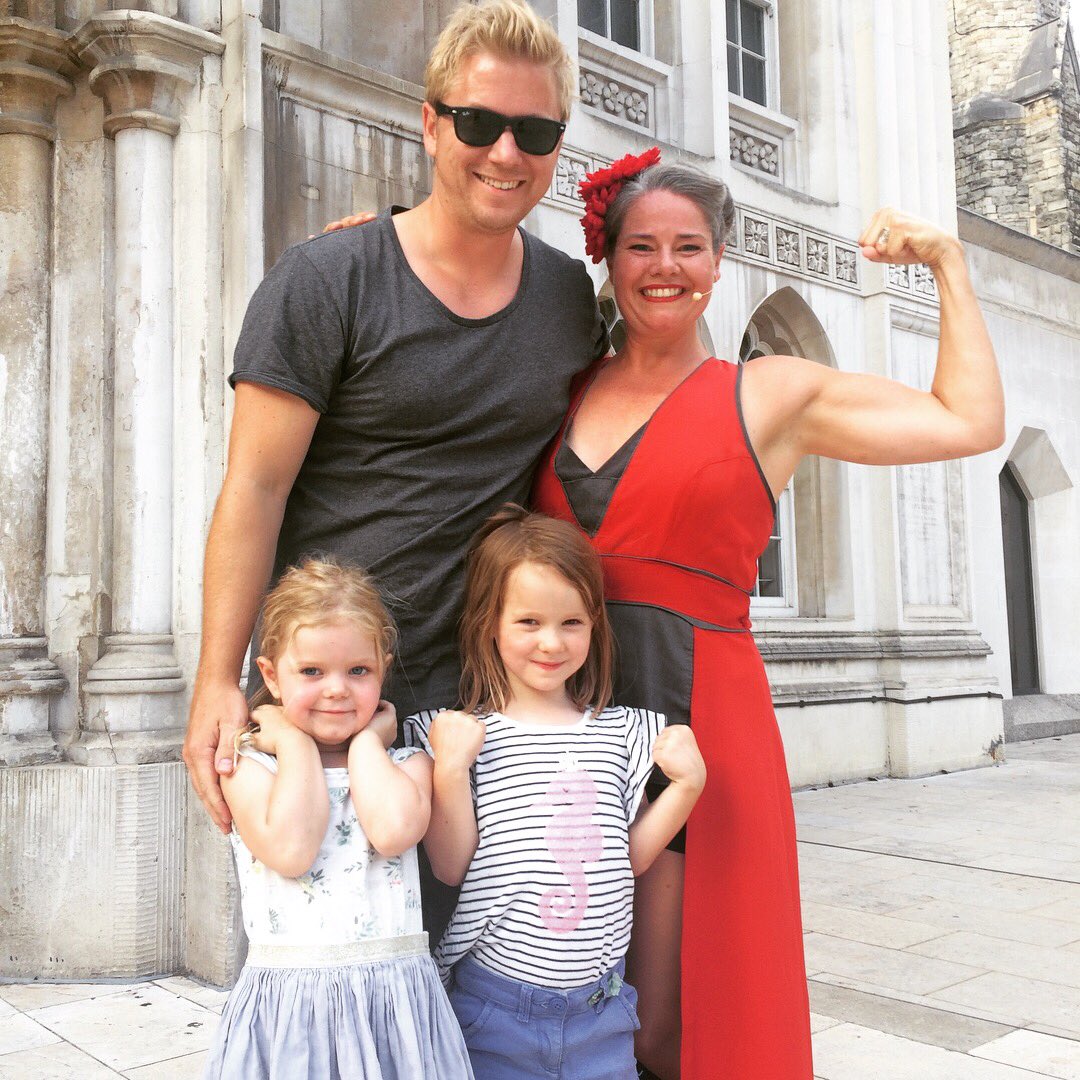 tjfrisby's tweet photo. when you sit in the wrong place at the #womenworkandpower show in #guildhallyard 
thanks #bettybrawn &amp; co for showing our girls they can be strong &amp; graceful (&amp; very funny!) #gobetty https://t.co/KRIPVMnyH9