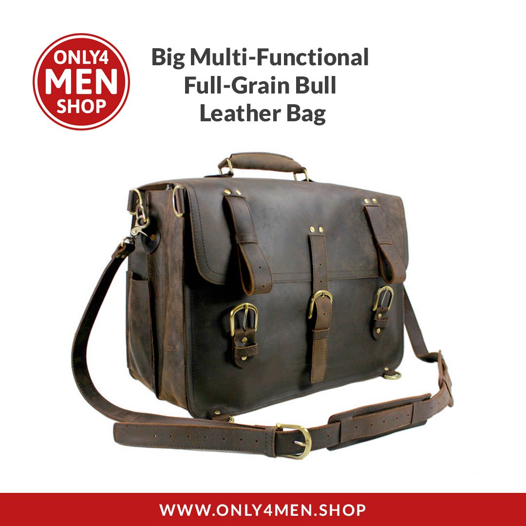 AntiZi0n1st's tweet photo. #Only4Men #Bags
This Big Multi-Functional Full-Grain Bull Leather Bag can be used as a tote bag, shoulder/messenger bag, and backpack. On the side of the bag, there is an open pocket on each side.
Shop at https://t.co/HPyEdkh2Nl
#Jackets #Headwear #Sunglasses #Watches https://t.co/2SnVykp4Vi