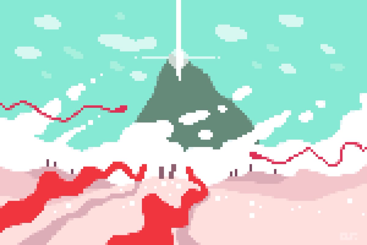 NotCleverTom's tweet image. I love the Journey soundtrack by Austin Wintory, its ethereally calming and stirring, yet hopeful. So it&apos;s my #musicalinspiration for today, particularly the track &apos;Threshold&apos;. For @Pixel_Dailies #Pixel_Dailies #pixelart