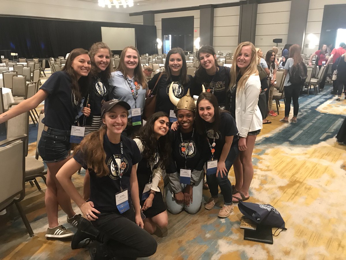 PASN_1787's tweet photo. Looking at all the swag items at the marketplace and had to snap a picture with our @CASEASAPD2 rep, Caitlyn!! ππ #CASECSA #CSA18 #H2P @CASEAdvance https://t.co/eV0BtIaRCc
