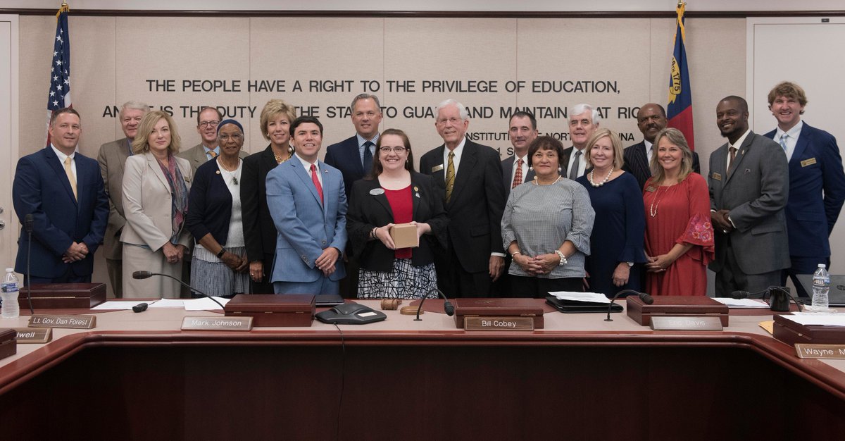 State Board of Education recognizes education superstars at August's monthly meeting. @BWFUND @aafcs #nctoypoy #nced