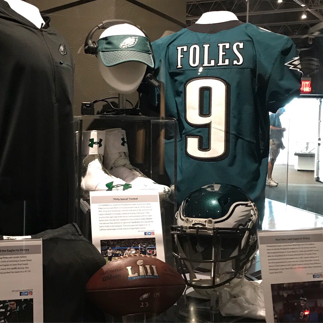 Remember when Nick Foles caught the ball and Tom Brady didn’t? The Pro Football Hall sure does!