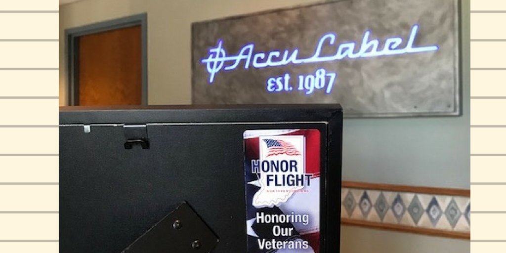 ACCULABELINC's tweet photo. Happy to support #HonorFlight of Northeast Indiana! If your interested in supporting them as well check them out, https://t.co/idFNsiC4Gd #supportlocal #SupportourVets #Travel https://t.co/hRd72aRD9U